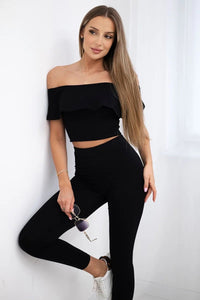 Set with a frill 8885 / – Black цвет / color | Lexline Fashion