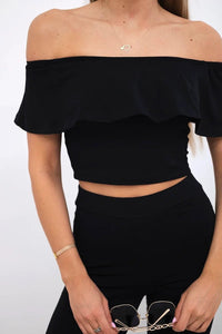 Set with a frill 8885 / – Black цвет / color | Lexline Fashion