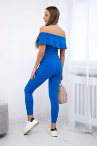 Set with a frill 8885 / – Blue cornflower цвет / color | Lexline Fashion