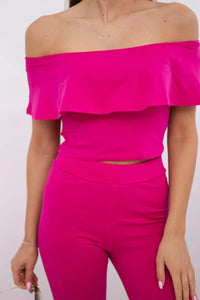 Set with a frill 8885 / – Fuchsia цвет / color | Lexline Fashion