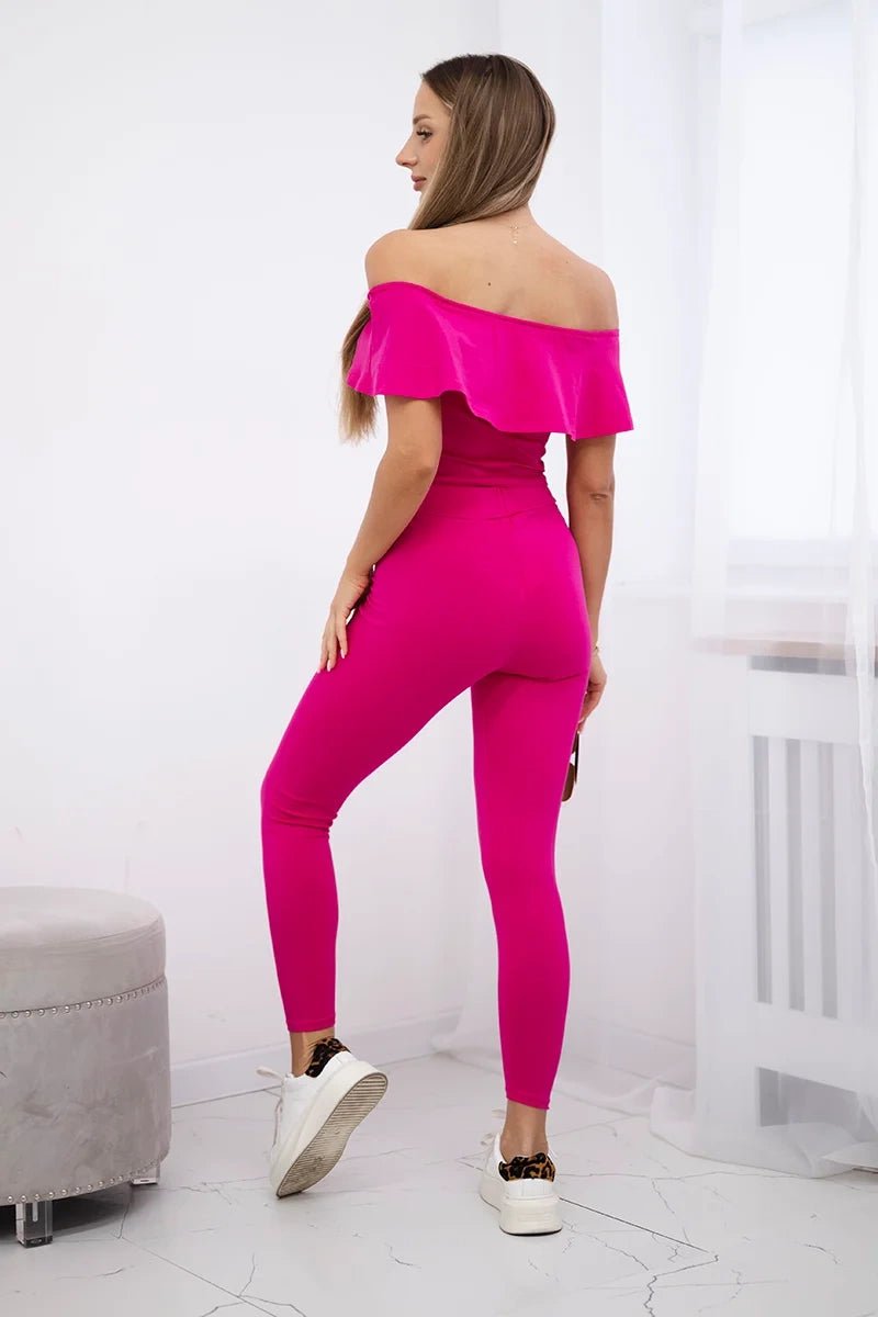 Set with a frill 8885 / – Fuchsia цвет / color | Lexline Fashion
