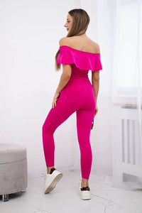 Set with a frill 8885 / – Fuchsia цвет / color | Lexline Fashion