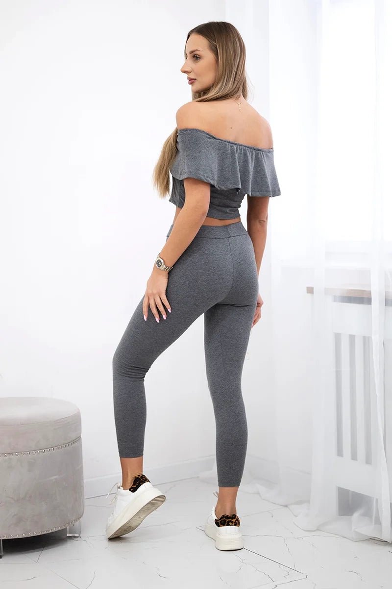 Set with a frill 8885 / – Graphite цвет / color | Lexline Fashion