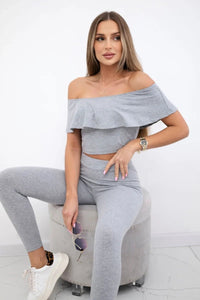 Set with a frill 8885 / – Gray цвет / color | Lexline Fashion