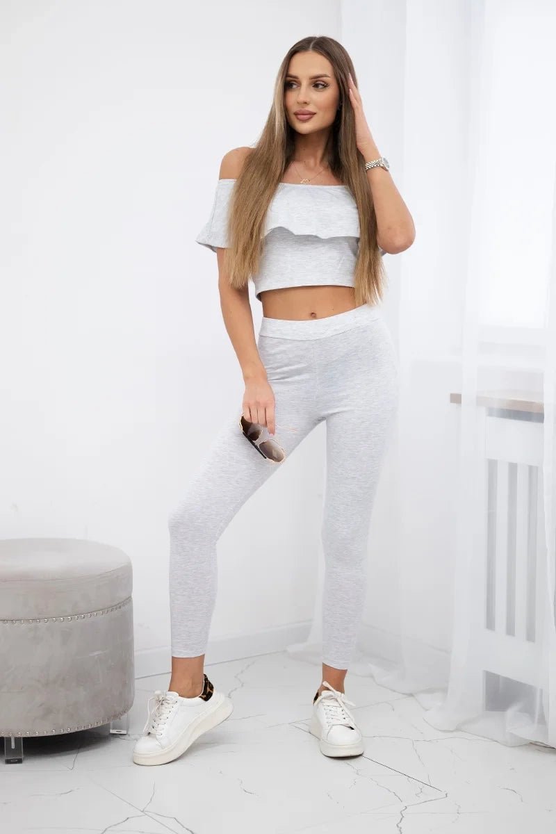 Set with a frill 8885 / – Gray || Light цвет / color | Lexline Fashion