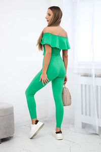 Set with a frill 8885 / – Green цвет / color | Lexline Fashion