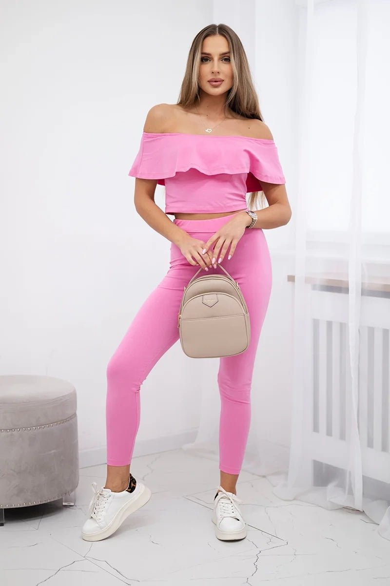 Set with a frill 8885 / – Light || Pink цвет / color | Lexline Fashion
