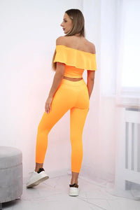 Set with a frill 8885 / – Orange || Neon цвет / color | Lexline Fashion