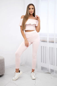 Set with a frill 8885 / – Powder цвет / color | Lexline Fashion