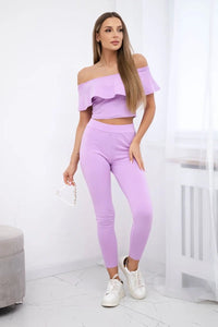 Set with a frill 8885 / – Purple цвет / color | Lexline Fashion