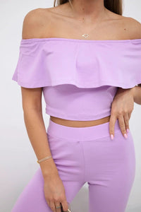 Set with a frill 8885 / – Purple цвет / color | Lexline Fashion