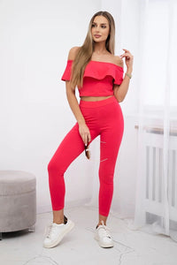 Set with a frill 8885 / – Raspberry цвет / color | Lexline Fashion