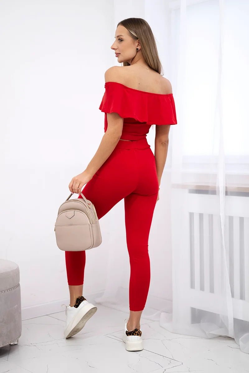 Set with a frill 8885 / – Red цвет / color | Lexline Fashion