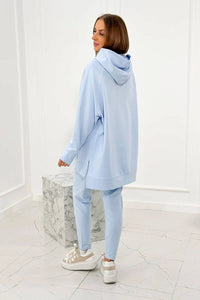 Set with a hoodie 9402 / – Blue цвет / color | Lexline Fashion
