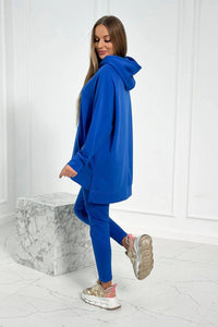 Set with a hoodie 9402 / – Blue cornflower цвет / color | Lexline Fashion