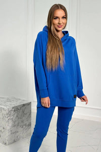 Set with a hoodie 9402 / – Blue cornflower цвет / color | Lexline Fashion