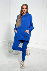 Set with a hoodie 9402 / – Blue cornflower цвет / color | Lexline Fashion