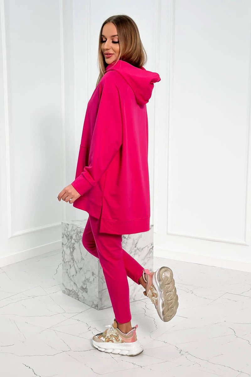 Set with a hoodie 9402 / – Fuchsia цвет / color | Lexline Fashion