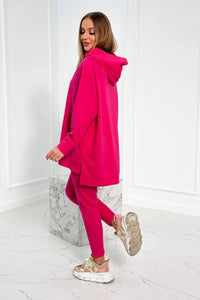 Set with a hoodie 9402 / – Fuchsia цвет / color | Lexline Fashion