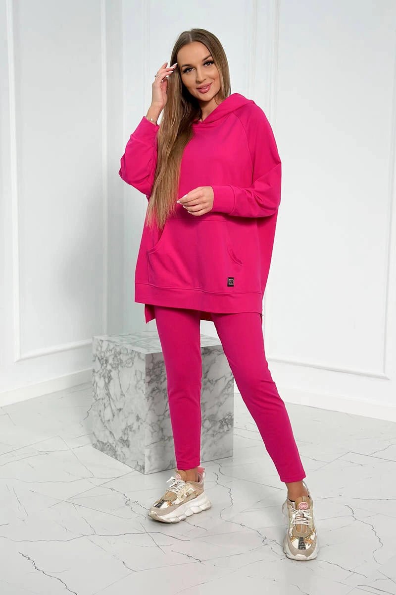 Set with a hoodie 9402 / – Fuchsia цвет / color | Lexline Fashion