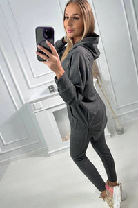 Set with a hoodie 9402 / – Graphite цвет / color | Lexline Fashion