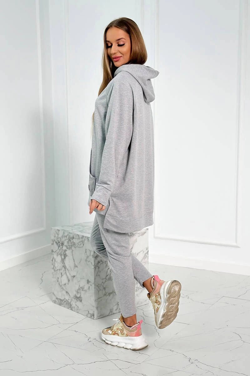 Set with a hoodie 9402 / – Gray цвет / color | Lexline Fashion