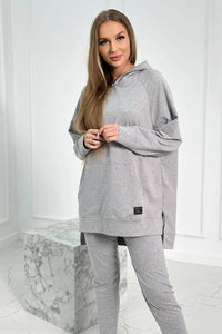 Set with a hoodie 9402 / – Gray цвет / color | Lexline Fashion