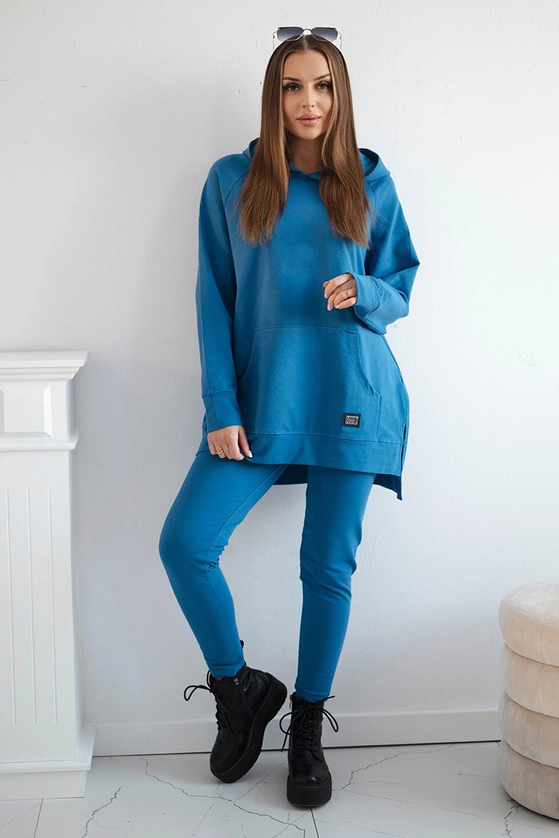 Set with a hoodie 9402 / – Jeans || Light цвет / color | Lexline Fashion