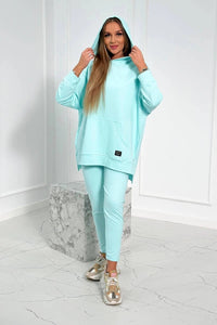 Set with a hoodie 9402 / – Mint цвет / color | Lexline Fashion