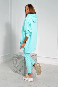 Set with a hoodie 9402 / – Mint цвет / color | Lexline Fashion