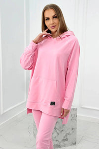 Set with a hoodie 9402 / – Pink || Light цвет / color | Lexline Fashion
