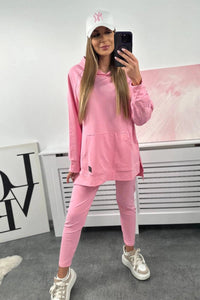 Set with a hoodie 9402 / – Pink || Light цвет / color | Lexline Fashion