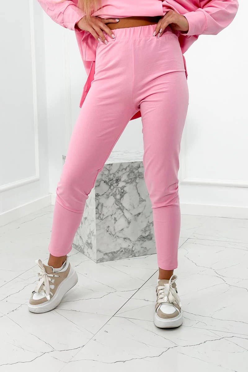 Set with a hoodie 9402 / – Pink || Light цвет / color | Lexline Fashion