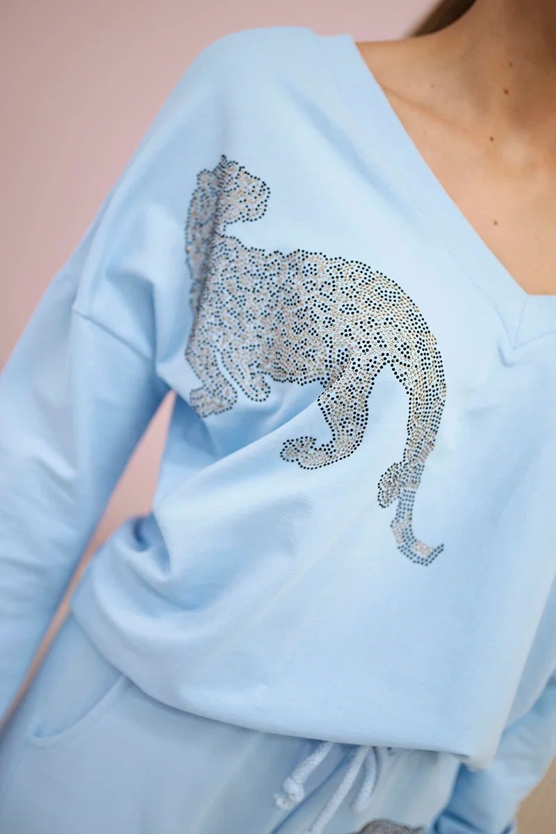 Set with a print 9131 / – Blue цвет / color | Lexline Fashion