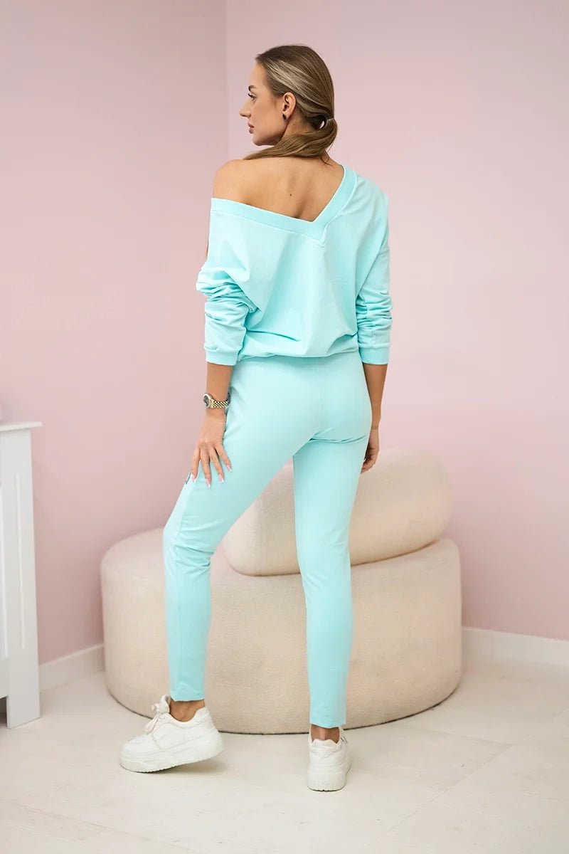 Set with a print 9131 / – Mint цвет / color | Lexline Fashion