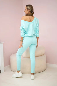 Set with a print 9131 / – Mint цвет / color | Lexline Fashion