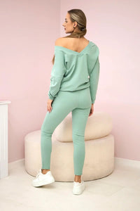 Set with a print 9131 / – Mint || Dark цвет / color | Lexline Fashion