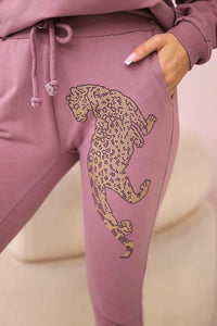 Set with a print 9131 / – Pink || Dark цвет / color | Lexline Fashion