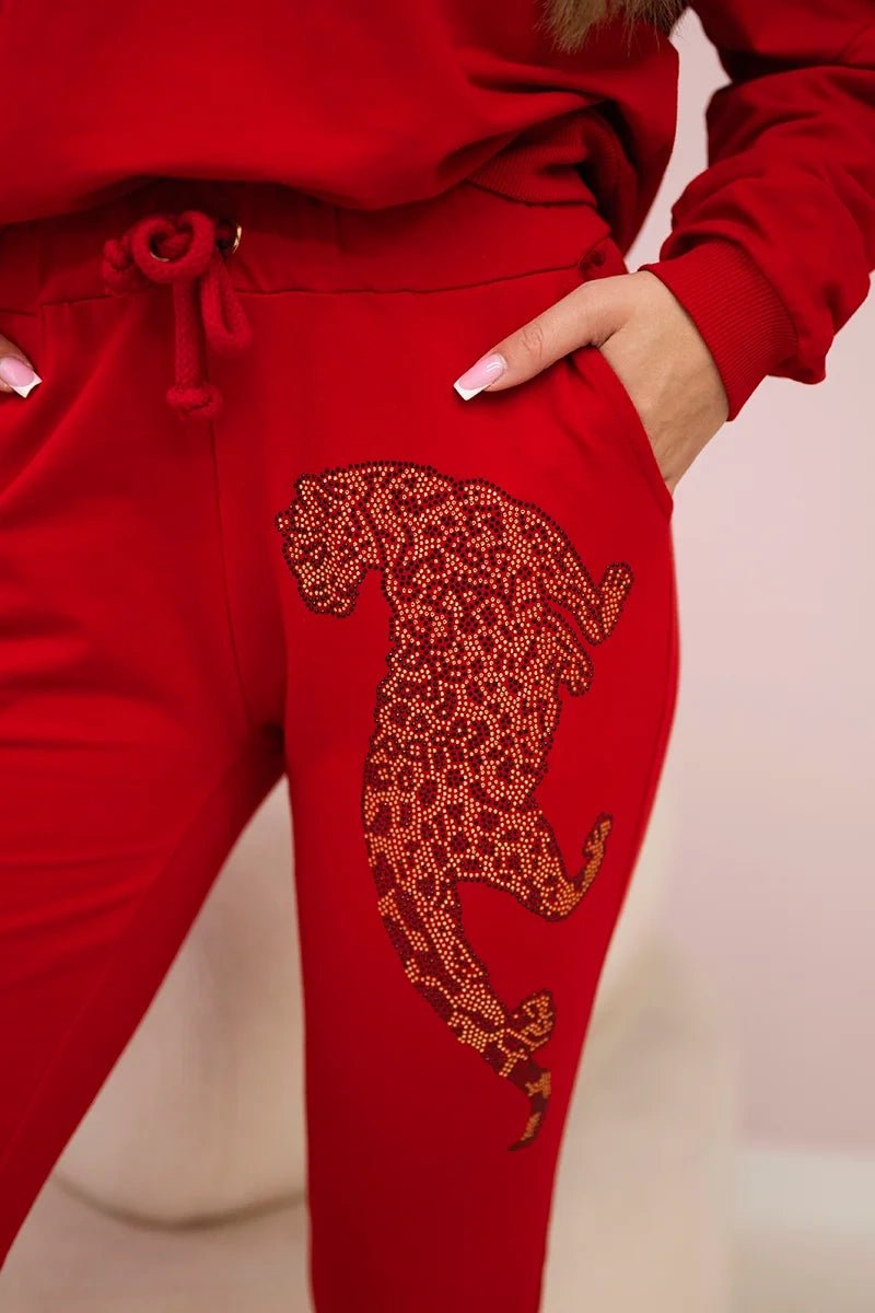 Set with a print 9131 / – Red цвет / color | Lexline Fashion