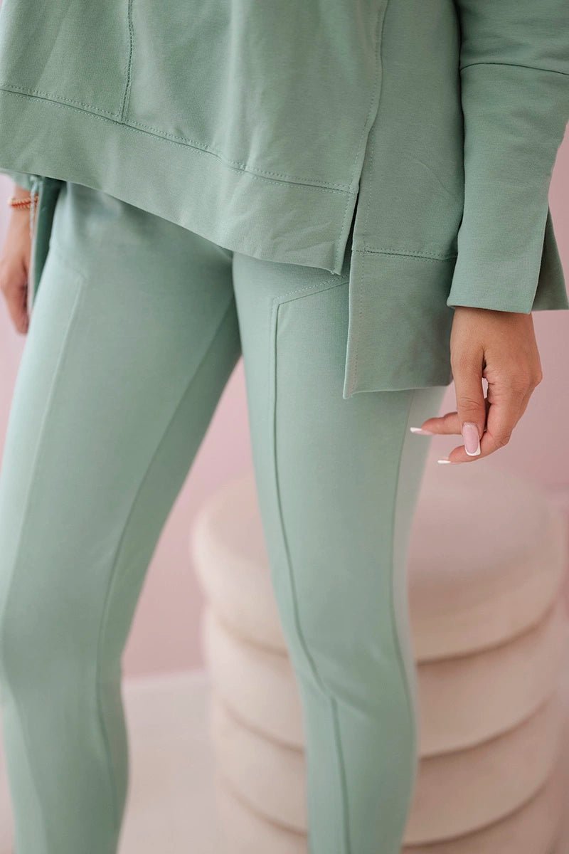 Set with an oversize blouse 9328 / – Mint || Dark цвет / color | Lexline Fashion