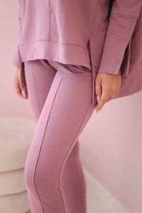 Set with an oversize blouse 9328 / – Pink || Dark цвет / color | Lexline Fashion