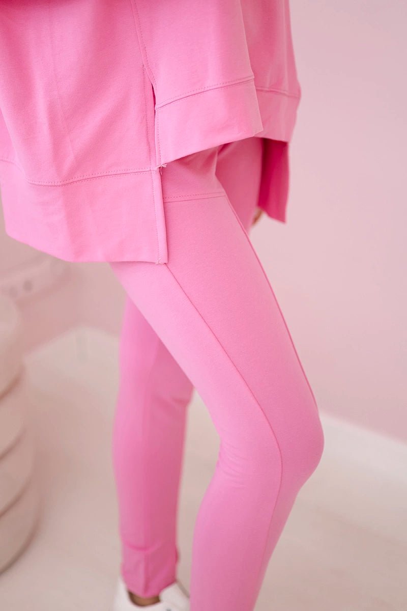 Set with an oversize blouse 9328 / – Pink || Light цвет / color | Lexline Fashion