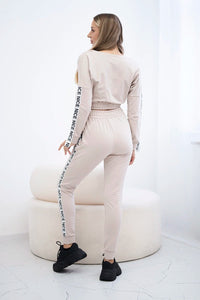Set with decorative stripes 9240 / – Beige цвет / color | Lexline Fashion