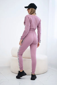 Set with decorative stripes 9240 / – Dark || pink цвет / color | Lexline Fashion