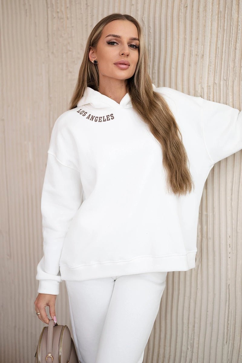 Set with embroidery Los Angeles 9596 / – Ecru цвет / color | Lexline Fashion