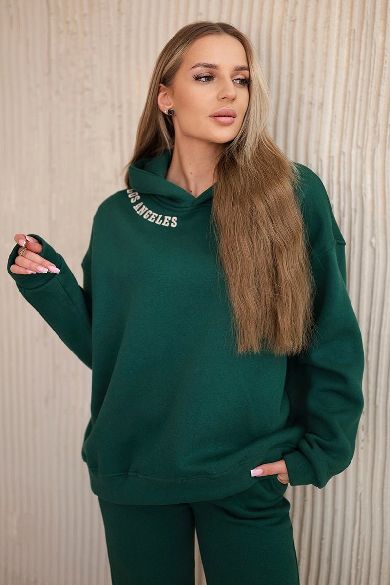 Set with embroidery Los Angeles 9596 / – Green цвет / color | Lexline Fashion