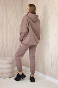 Set with embroidery Los Angeles 9596 / – Mocca цвет / color | Lexline Fashion