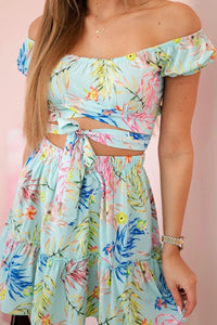 Set with flowers 9273 / – Mint цвет / color | Lexline Fashion