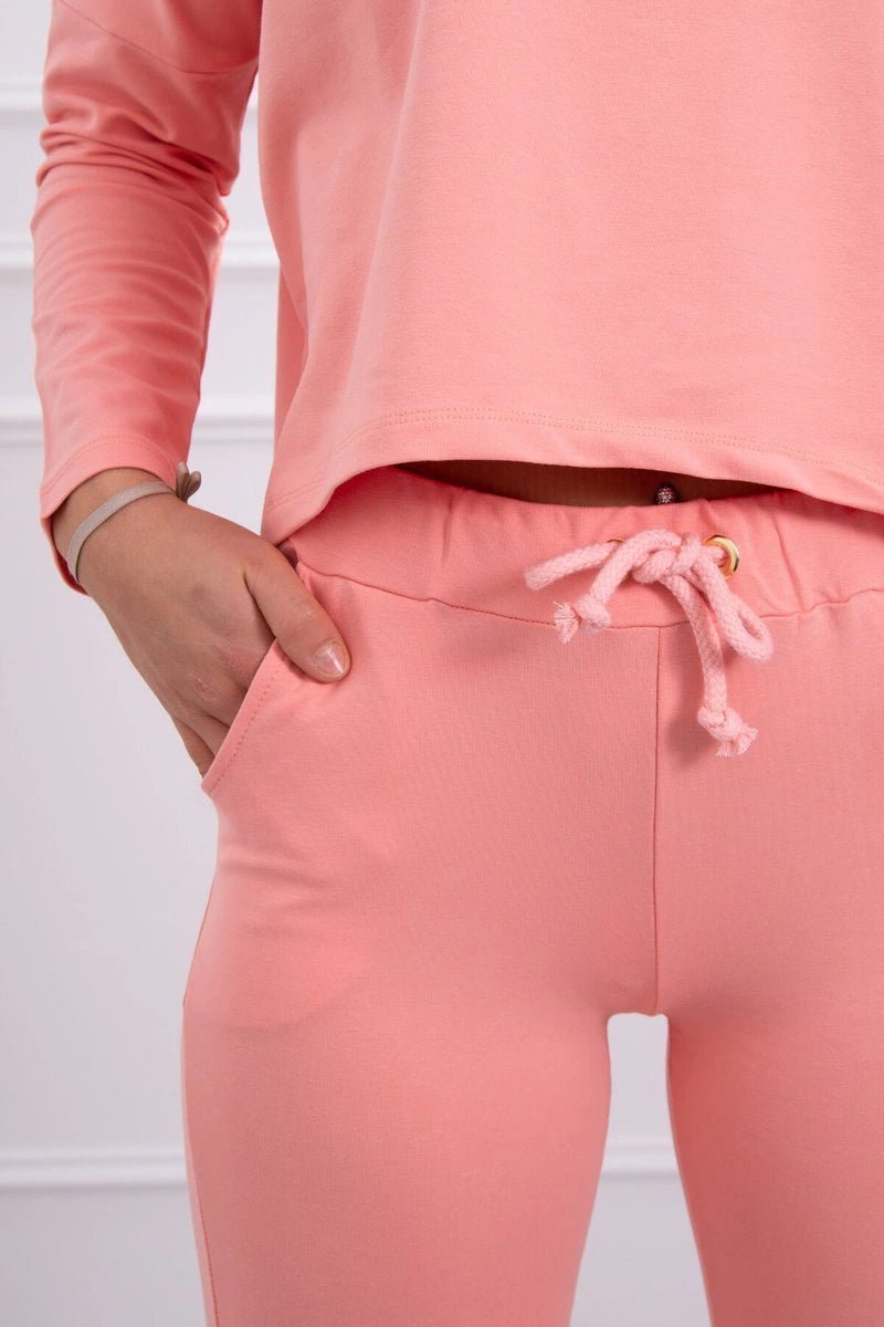 Set with oversized blouse 9091 / – Apricot цвет / color | Lexline Fashion