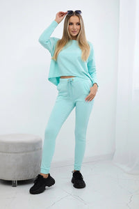 Set with oversized blouse 9091 / – Mint цвет / color | Lexline Fashion